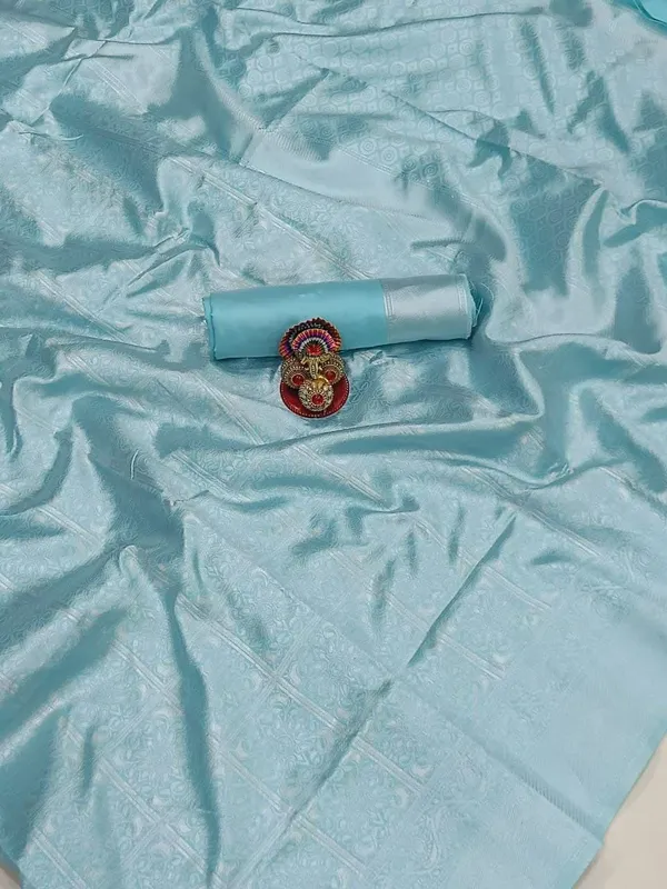 Light_Blue_Embellished_Banarasi_Jacquard_Saree_(Light_Blue)